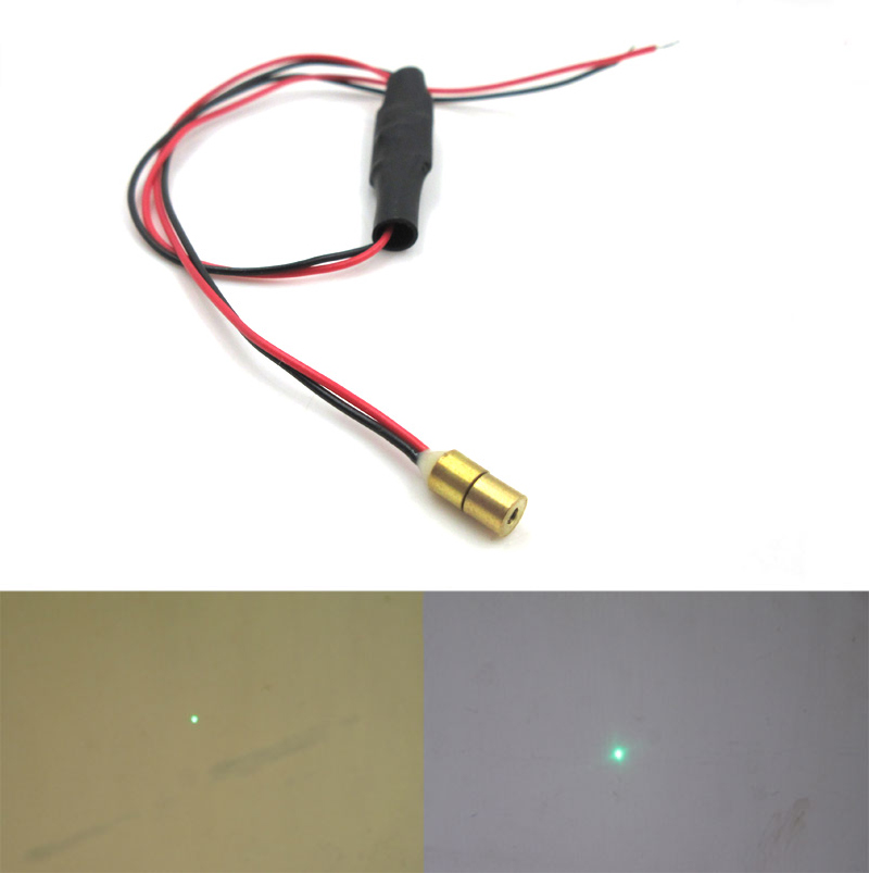 515nm 520nm وحدة ليزر نقطة خضراء عالية السطوع 4mm Diameter Ultra small size