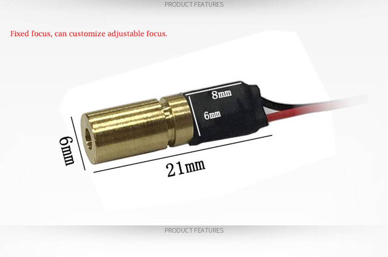 520nm Dot وحدة الليزر الخضراء high Stable 