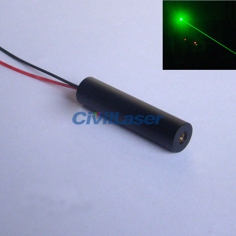 532nm 30mw~50mw وحدة الليزر الأخضر دوت شعاع الليزر الأخضر emitter