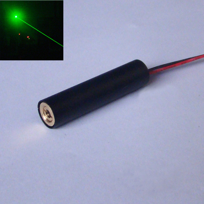 532nm 30mw~50mw Small size وحدة الليزر الأخضر دوت شعاع الليزر الأخضر emitter Φ12mm