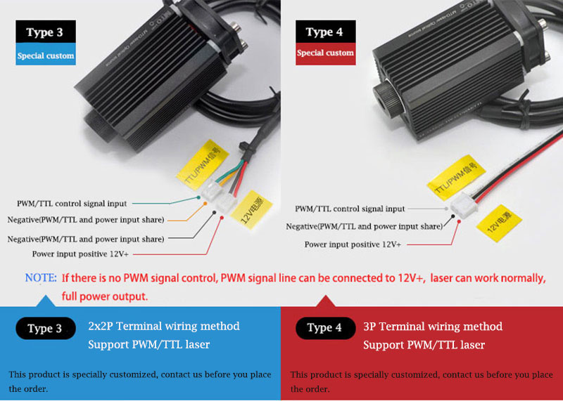 638nm 750mw 1.2W Red قوة عالية laser