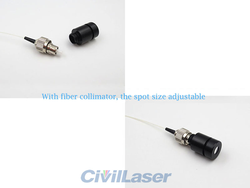 658nm 30mw Red pigtailed الليزر المقترن بالألياف SM module