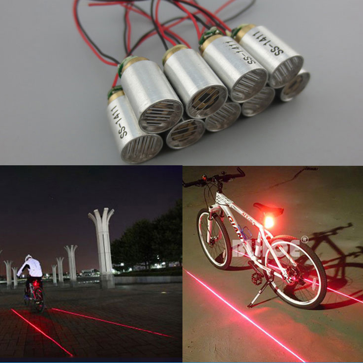 660nm 100mw Bicycle tail light Special Line shape laser module دعم التخصيص