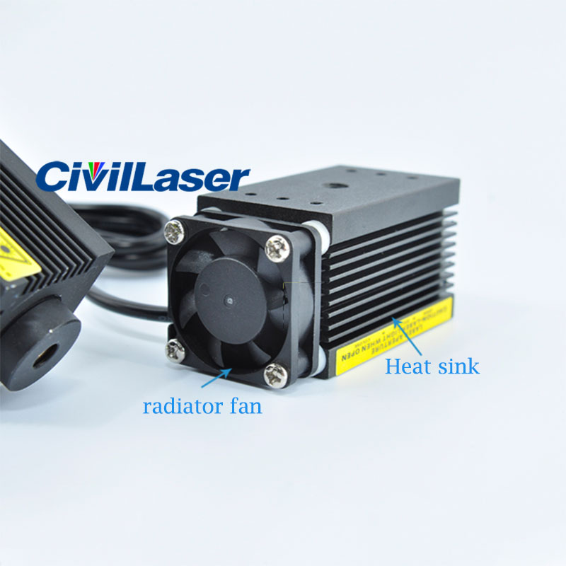 532nm 100mWوحدة ليزر النقطة الخضراء Room escape 12V