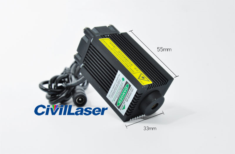 532nm 100mWوحدة ليزر النقطة الخضراء Room escape 12V