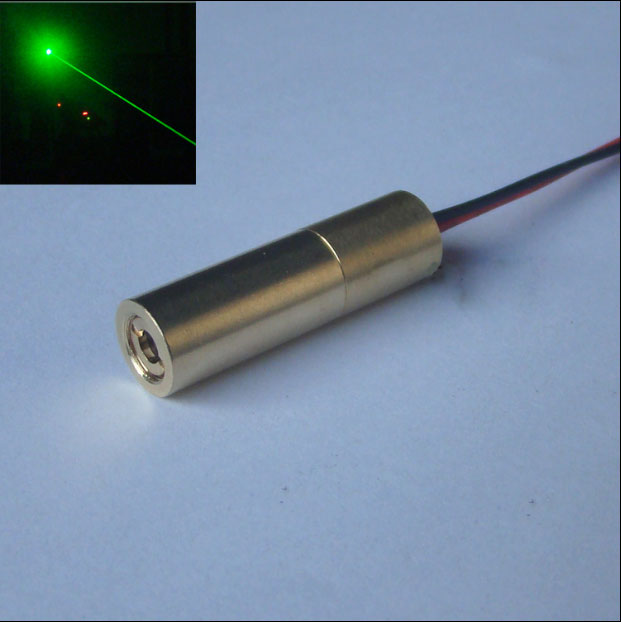 532nm 80mw Brass وحدة الليزر الأخضر دوت Location targeting Small size